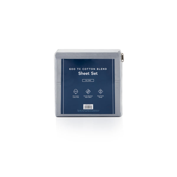 600 Thread Count Cotton-Blend Sheet Set