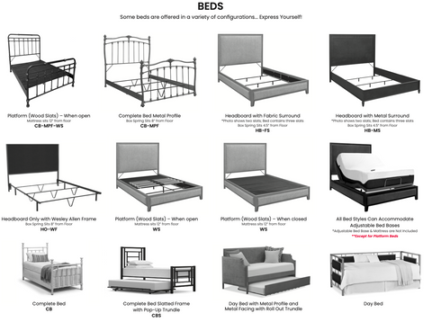 Wesley Allen Bed Configurations