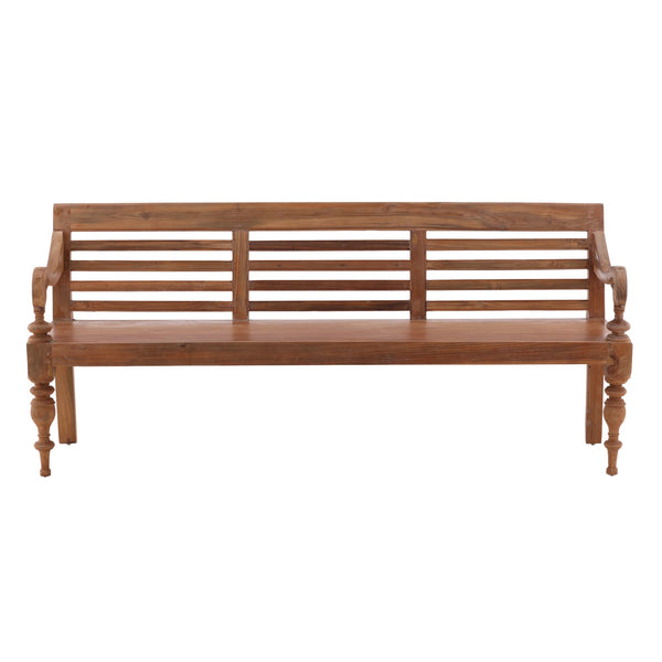 Antique Plantation Grown Teak Bench - 64389 - image 2