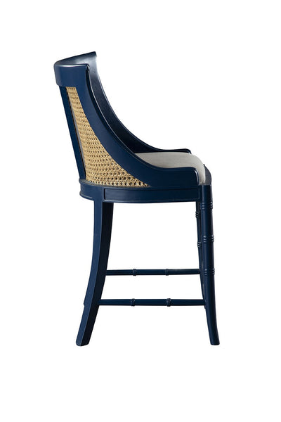Blue Spoonback Counter Stool - 51856AZ2 - image 2