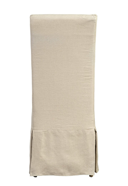 Linen Floor Length Slip Covered Parsons Chair - 70018F - image 2