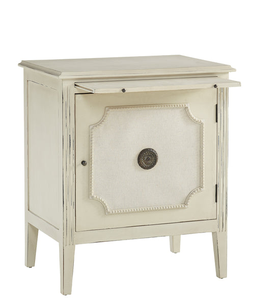 Linen & Beaded Front End Table - 32018AD81 - image 2