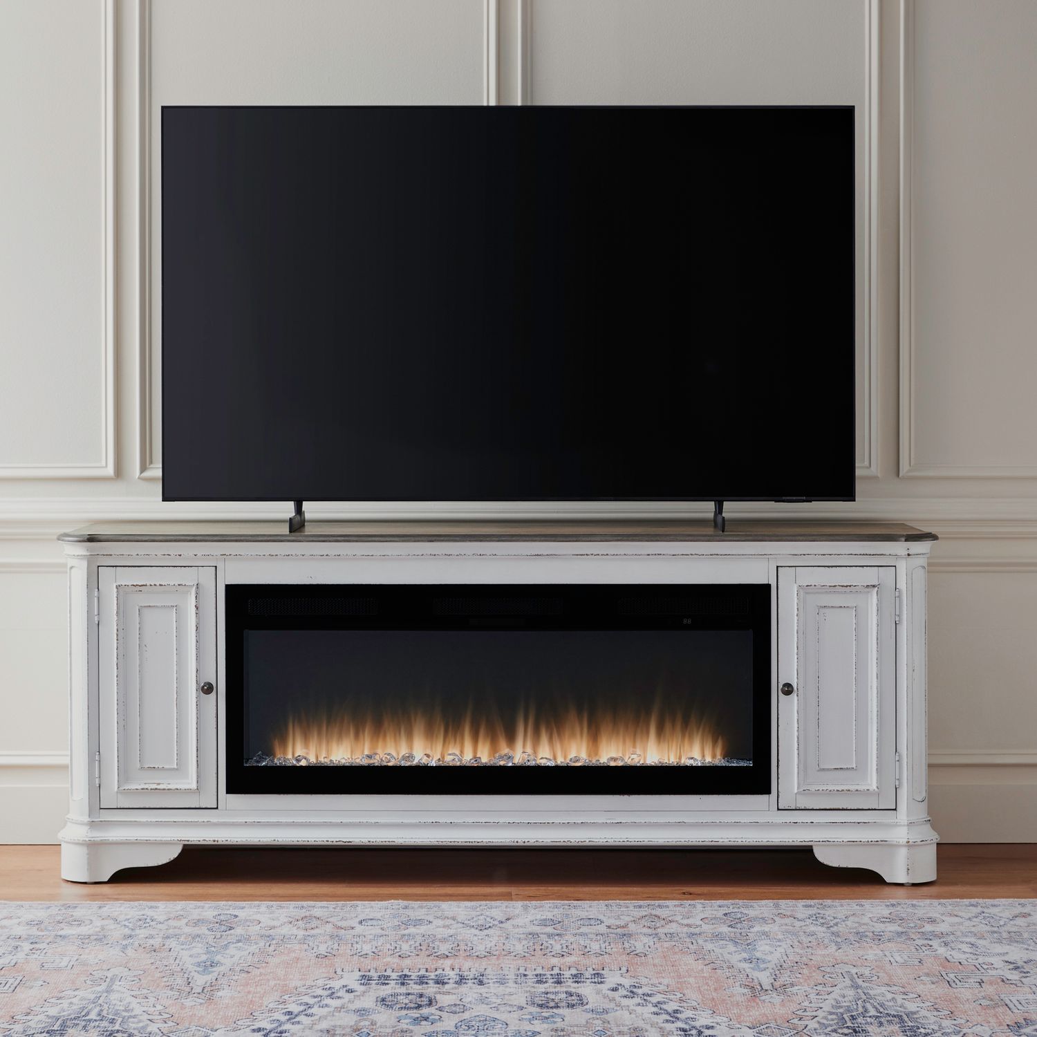 Fireplace TV Consoles 244 82 Inch Console w/ Fire FTS