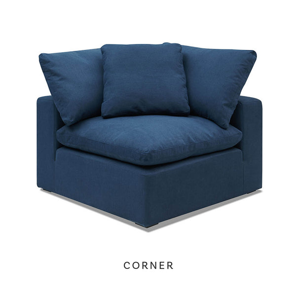 Bowe Chaise Shaped Sectional Navy