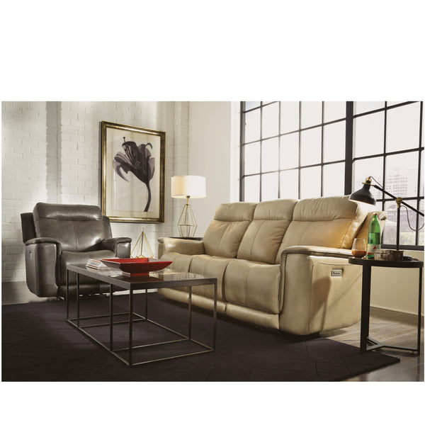 Miller Reclining Sofa Power Recline,Headrest & Lumbar