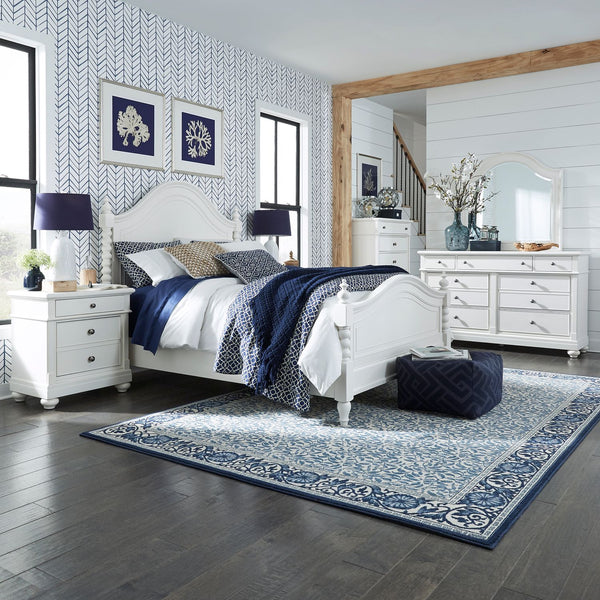 Queen Poster Bed, Dresser & Mirror, Chest, Night Stand