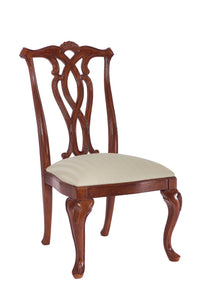 PIERCED BACK SIDE CHAIR