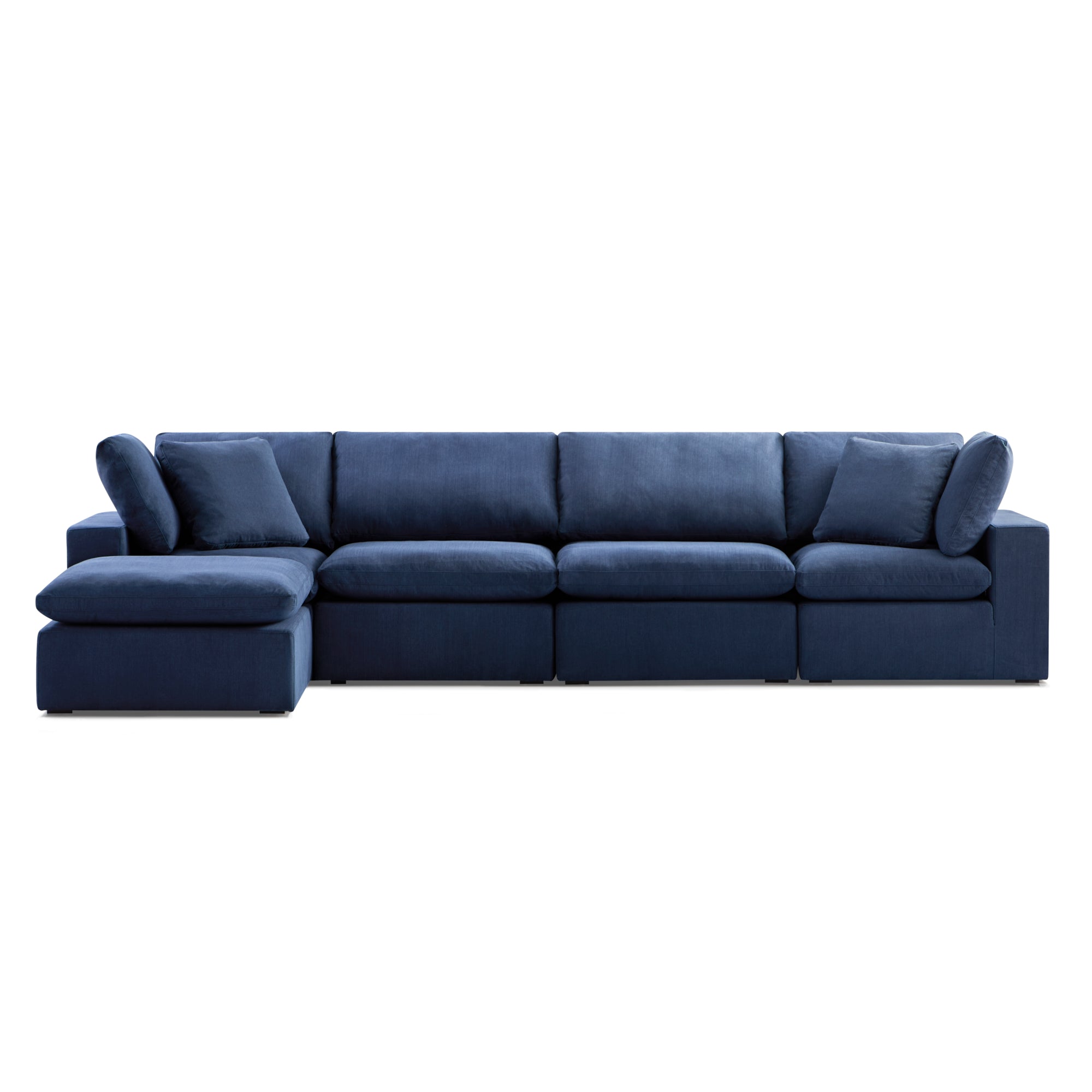 Bowe Chaise Shaped Sectional Navy