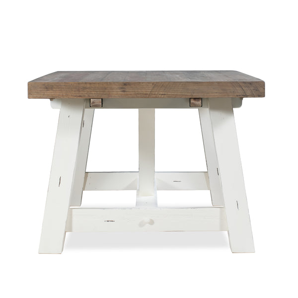 Chester Dining Table 78" Distressed White finish