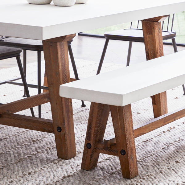 Aster Collection, Dining Bench Natural finish