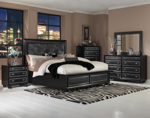 Magnussen Onyx Queen Bed & 2 Nightstands B2229