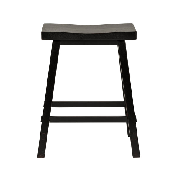 Liberty Furniture 48-B1824 24 Inch Sawhorse Counter Stool - Black (RTA)