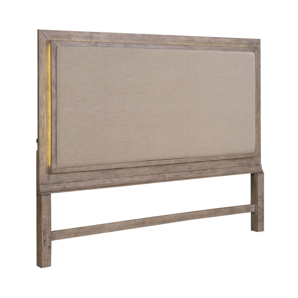 Liberty Furniture 876-BR15HU King Uph Panel HB w/ Lights