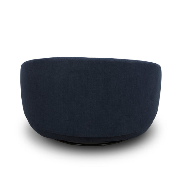 Liberty Furniture 708-ACH15-N Uph Swivel Cuddler Chair - Midnight