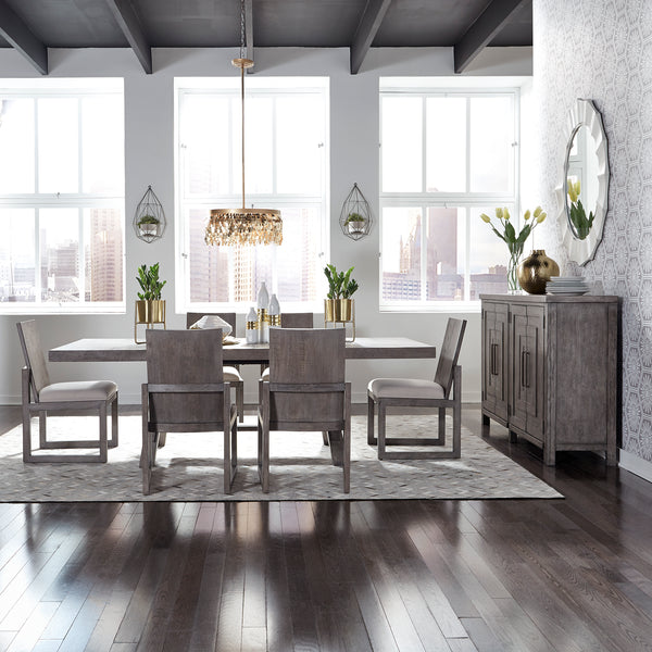 Liberty Furniture 406-DR-O7TRS Opt 7 Piece Trestle Table Set