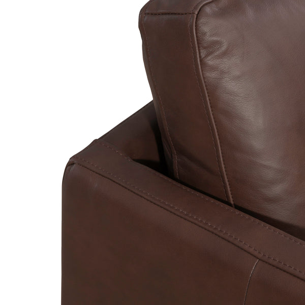 Liberty Furniture 713-ACH15-DB-L Leather Swivel Accent Chair - Timber