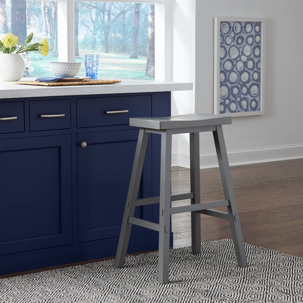 Liberty Furniture 38-B1830-G 30 Inch Sawhorse Stool- Gray