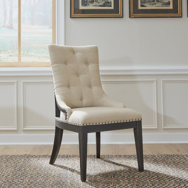 Liberty Furniture 615-C6501S-B Uph Shelter Side Chair- Black (RTA)