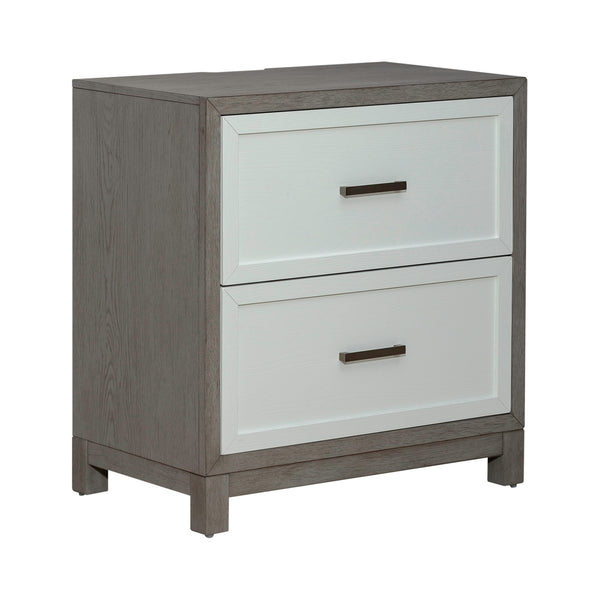 Liberty Furniture 499-BR61 2 Drawer Nightstand w/ Charging Station