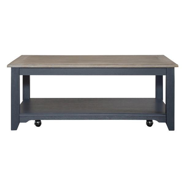 Liberty Furniture 171NY-OT1010 Rectangular Cocktail Table- Navy