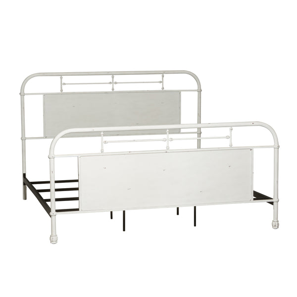 Liberty Furniture 179-BR15HFR-AW King Metal Bed - Antique White