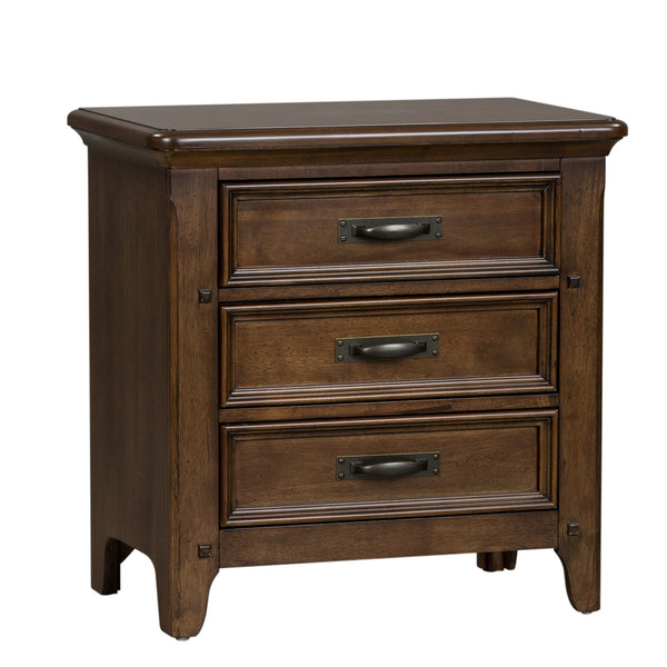 Liberty Furniture 184-BR-QPBDMN Queen Panel Bed, Dresser & Mirror, Night Stand