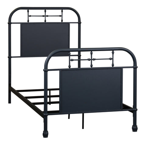 Liberty Furniture 179-BR11HFR-N Twin Metal Bed - Navy