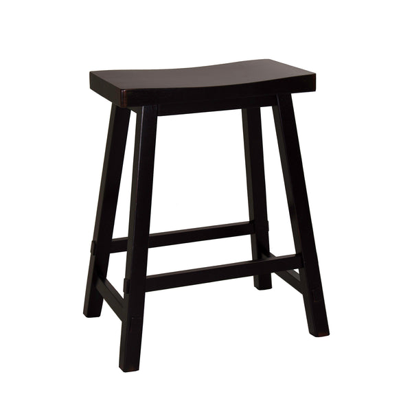 Liberty Furniture 48-B1824 24 Inch Sawhorse Counter Stool - Black (RTA)