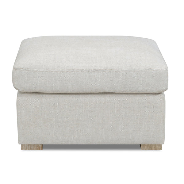 Laurel Collection Ottoman Oat White