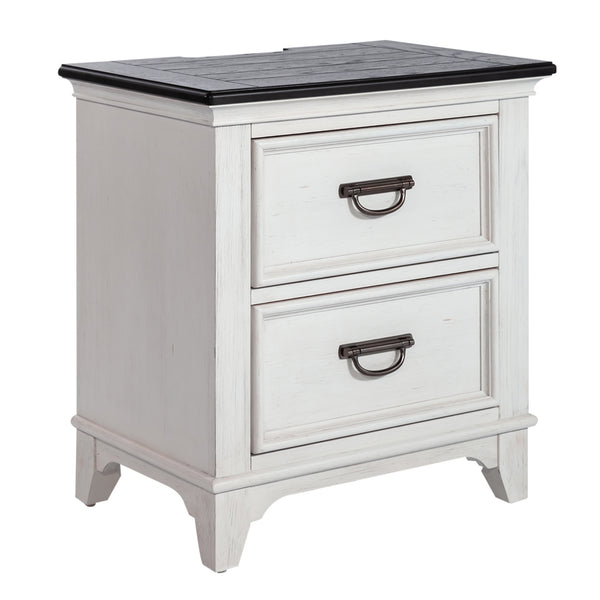 Liberty Furniture 417-BR60 2 Drawer Night Stand w/ Charging Station