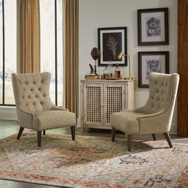 Liberty Furniture 710-ACH15-BR Upholstered Accent Chair - Cocoa