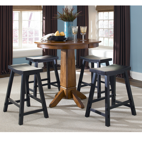 Liberty Furniture 48-B1824 24 Inch Sawhorse Counter Stool - Black (RTA)