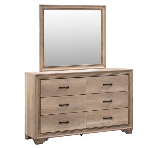 Liberty Furniture 439-BR-KUBDMC King Uph Bed, Dresser & Mirror, Chest