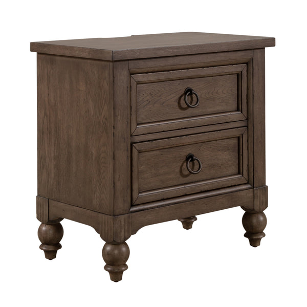 Liberty Furniture 615-BR61 2 Drawer Night Stand w/ Charging Station