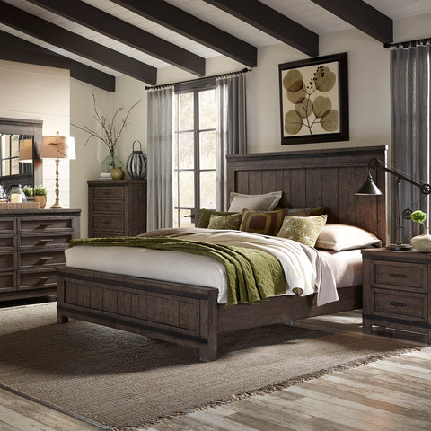 Liberty Furniture 759-BR-QPBDMCN Queen Panel Bed, Dresser & Mirror, Chest, Night Stand