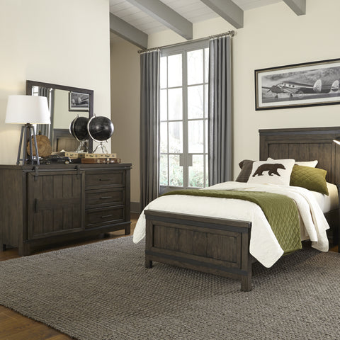 Liberty Furniture 759-YBR-FPBDM Full Panel Bed, Dresser & Mirror