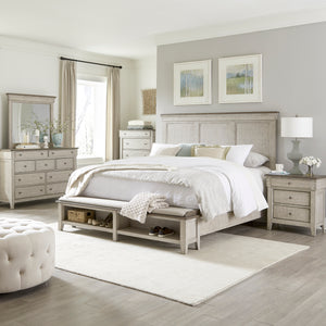Liberty Furniture 457-BR-KSBDMCN King Storage Bed, Dresser & Mirror, Chest, Night Stand