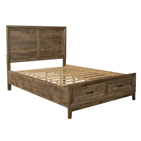 Liberty Furniture 384-BR-QSBDMN Queen Storage Bed, Dresser & Mirror, Night Stand