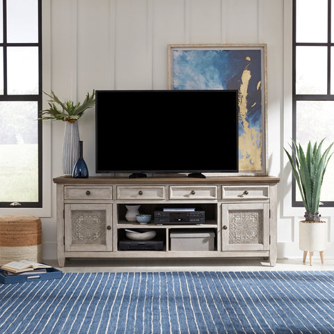 Liberty Furniture 824-TV76T 76 Inch Tile TV Console