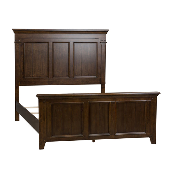 Liberty Furniture 184-BR-QPBDMC Queen Panel Bed, Dresser & Mirror, Chest