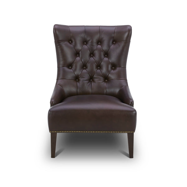 Liberty Furniture 710-ACH15-BR-L Leather Accent Chair - Brown