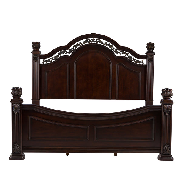 Liberty Furniture 737-BR-KPSDM King Poster Bed, Dresser & Mirror