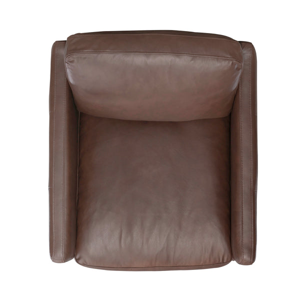Liberty Furniture 713-ACH15-DB-L Leather Swivel Accent Chair - Timber