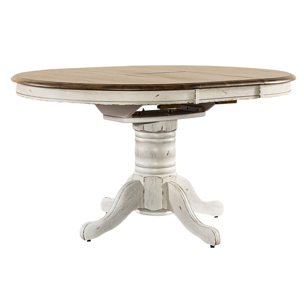 Liberty Furniture 186W-CD-5PDS 5 Piece Pedestal Table Set- White