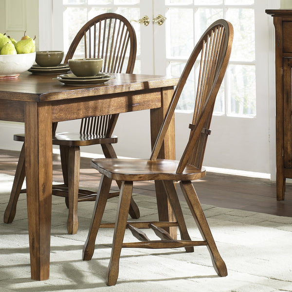Liberty Furniture 17-C1032 Sheaf Back Side Chair - Oak
