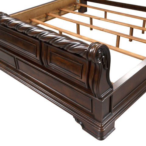 Liberty Furniture 575-BR-KSLDMN King Sleigh Bed, Dresser & Mirror, Night Stand