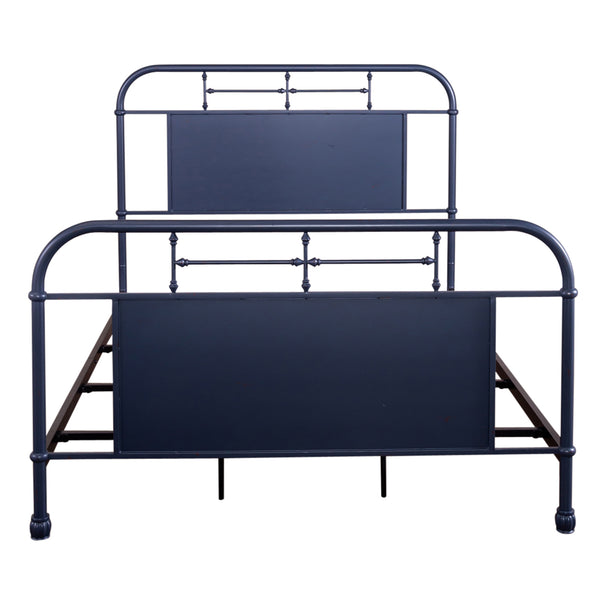 Liberty Furniture 179-BR13HFR-N Queen Metal Bed- Navy