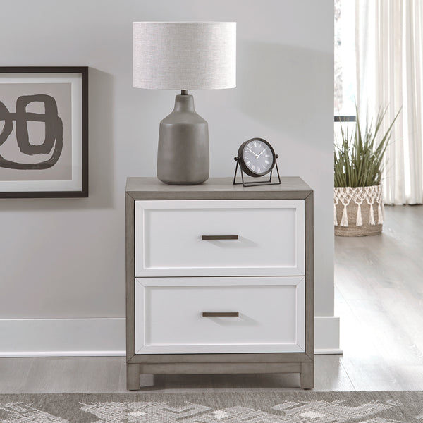 Liberty Furniture 499-BR61 2 Drawer Nightstand w/ Charging Station