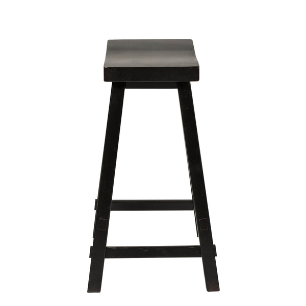 Liberty Furniture 48-B1824 24 Inch Sawhorse Counter Stool - Black (RTA)