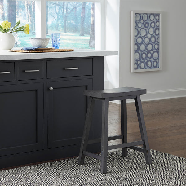 Liberty Furniture 38-B1824-S 24 Inch Sawhorse Counter Stool - Slate